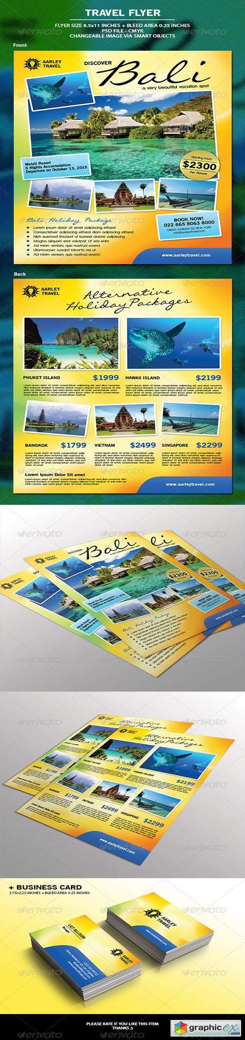 Travel Flyer + Business Card 6867642