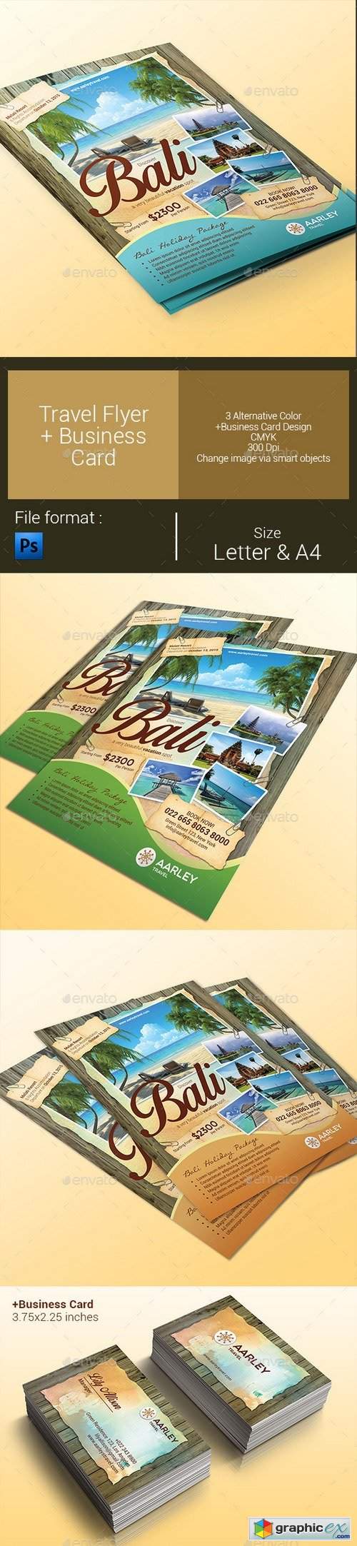 Travel Flyer + Business Card 9929864