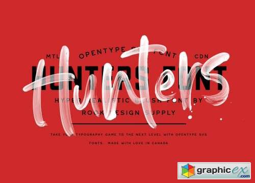 Hunters Font Family - 2 Fonts