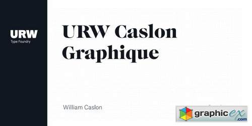 URW Caslon Graphique Font Family - 2 Fonts