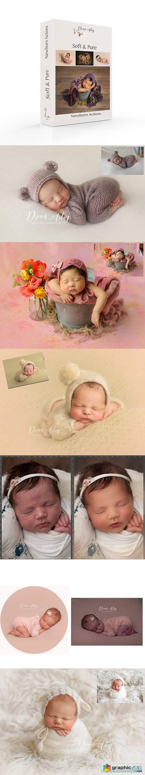 DREAM ARTSY - SOFT & PURE - Newborn Action Collection