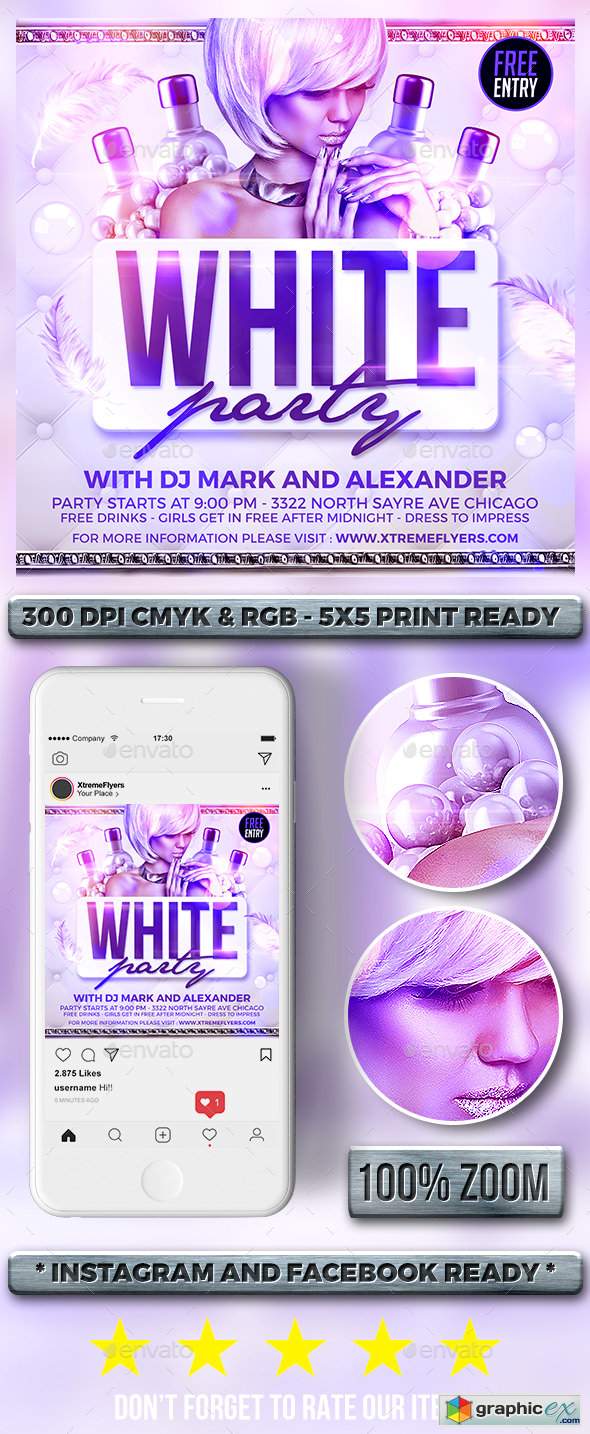 White Party Flyer 22685325