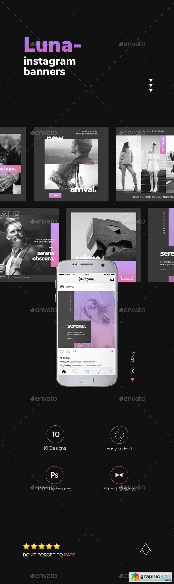 Luna Zero - Modern Instagram Banners