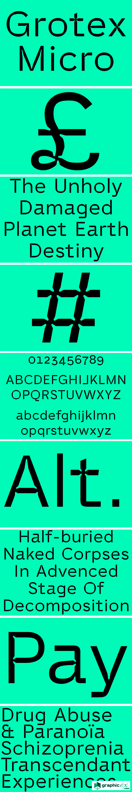 Grotex Micro Font