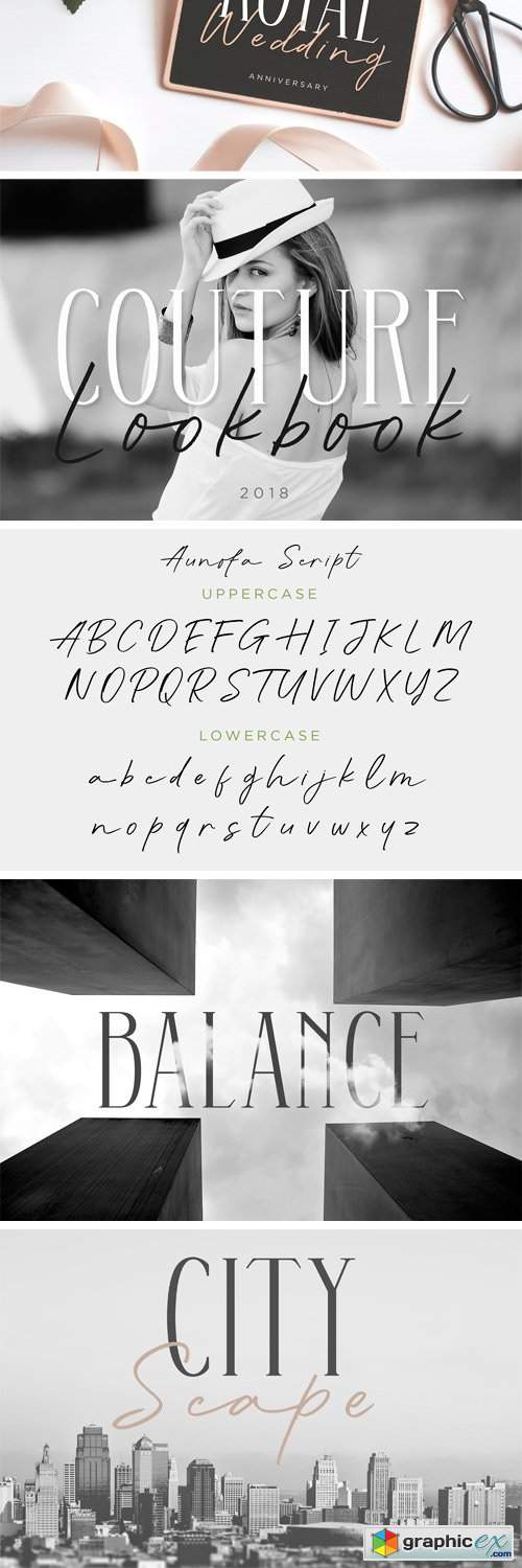 Double Aunofa - Couple Font