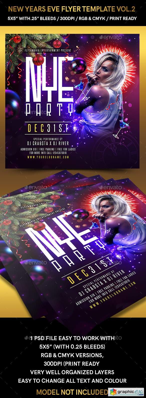 New Years Eve Flyer Template Vol 2