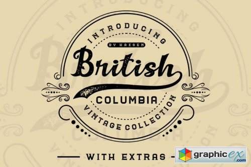 British Columbia Font Family - 6 Fonts