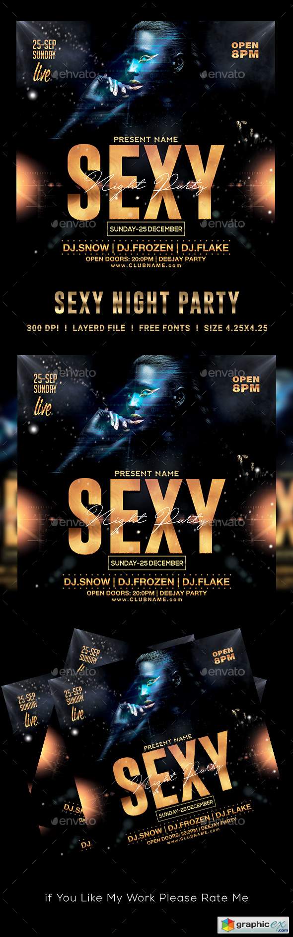 Sexy Night Party Flyer 22764441