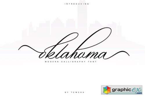 Oklahoma Calligraphy Font