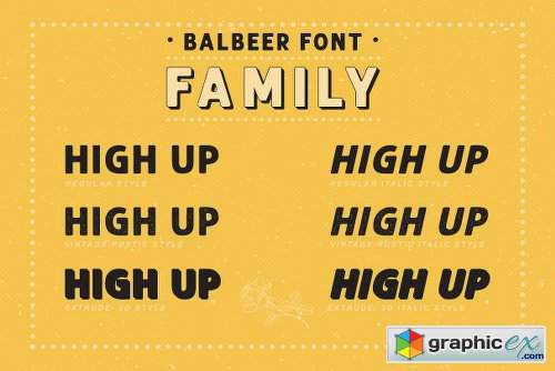 BALBEER FONT FAMILY + BONUS