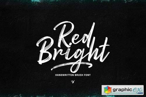 Red Bright - Brush Font