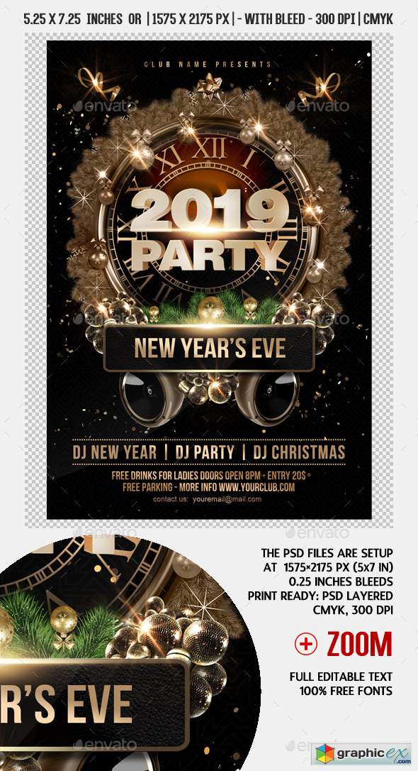 New Year Party Flyer 22779398