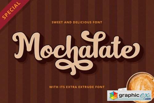 Mochalate | sweet & delicious font