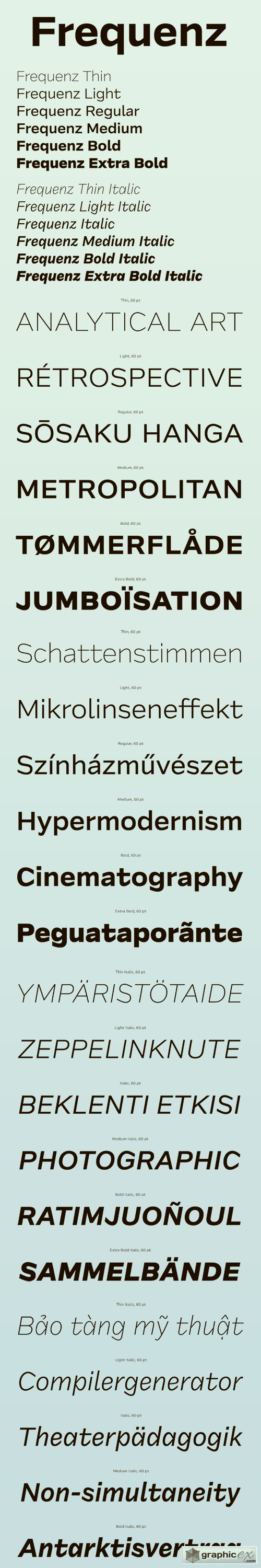 Frequenz Font Family