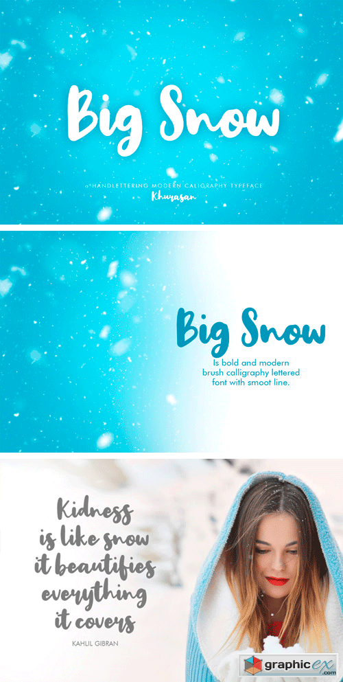 Big Snow Typeface
