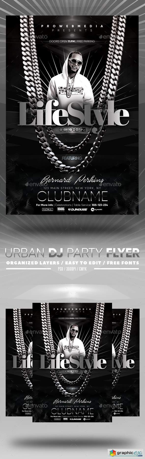 Urban DJ Party Flyer 