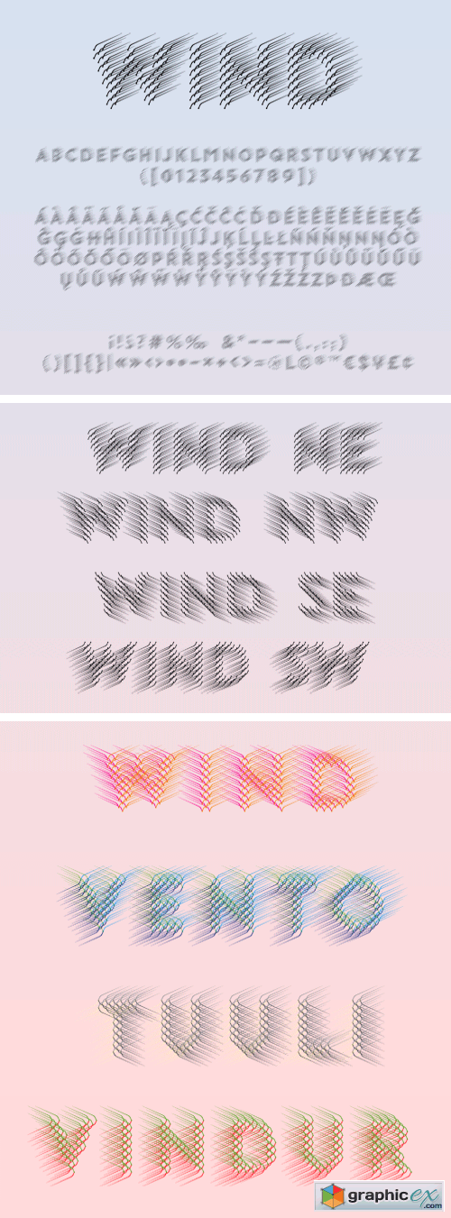 Wind Pro Font Family - Latin, Greek, Cyrillic