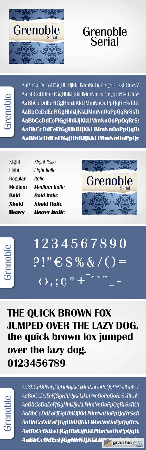 Grenoble Serial Font Family