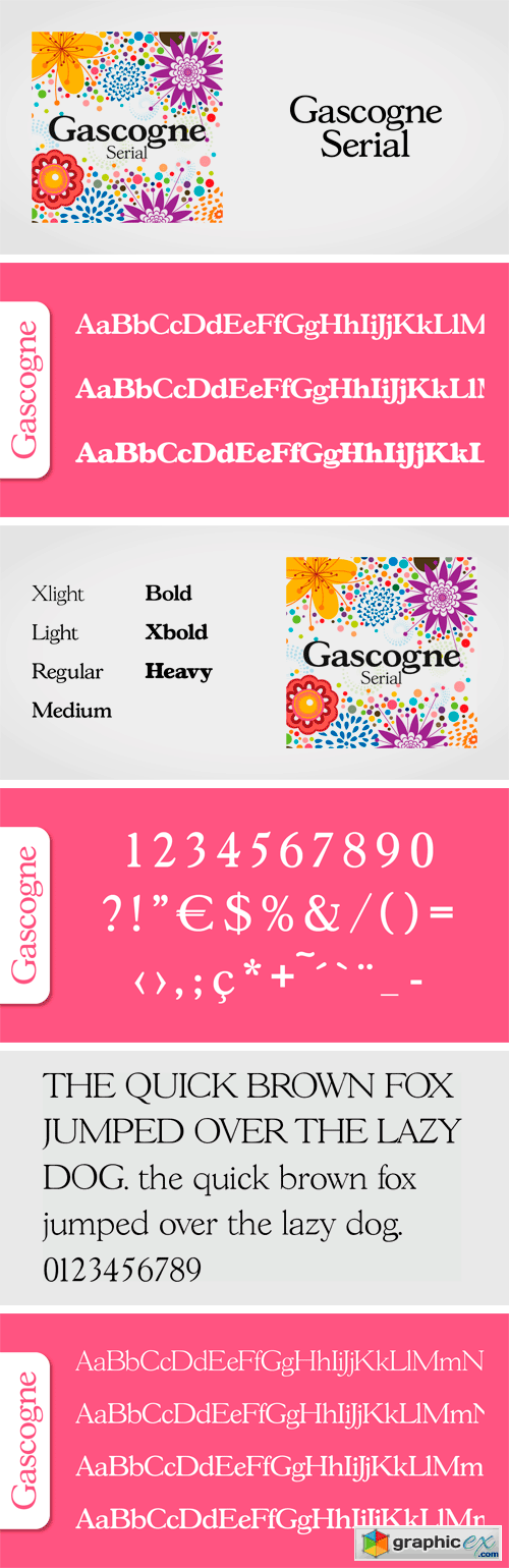 Gascogne Serial Font Family