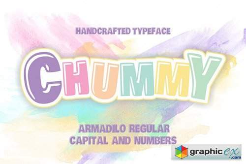 Chummy covered Armadilo typeface