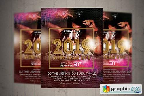 New Year Eve Flyer Poster