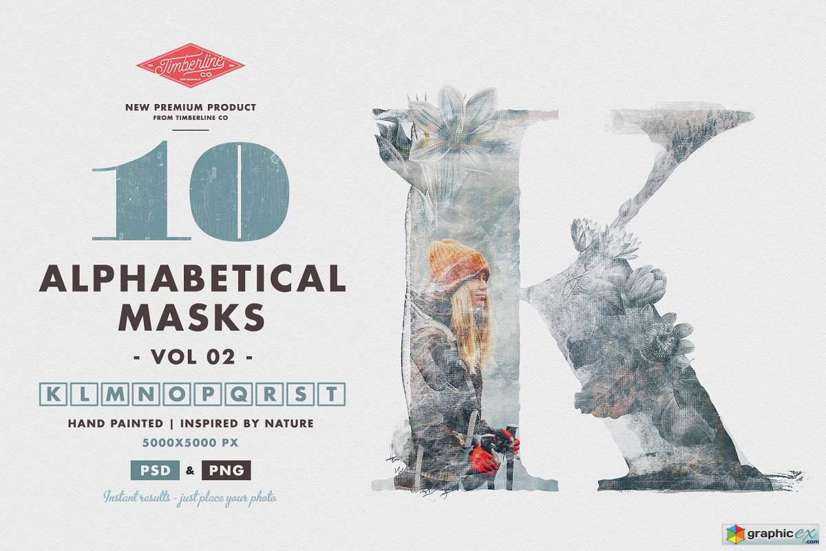 10 Alphabetical Masks Vol 02