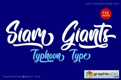 Siam Giants font