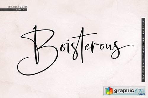 Boisterous Signature Script