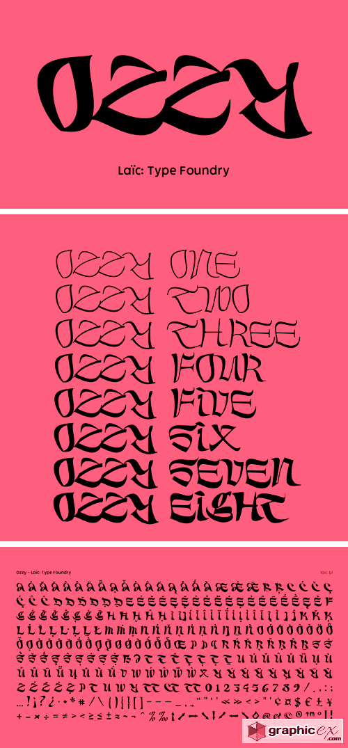 Ozzy Font Family