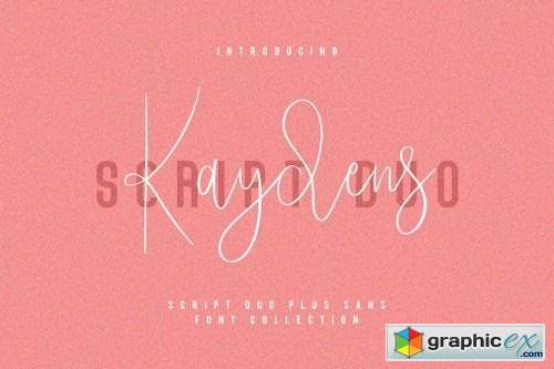 Kaydens Script Font Collection