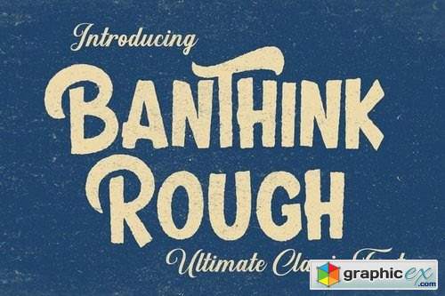 Banthink Rough Font