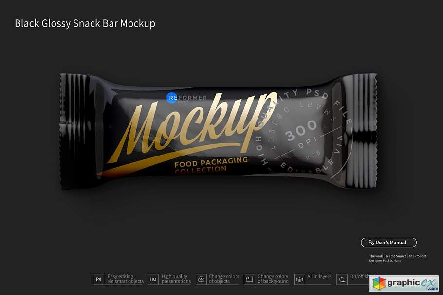 Snack Bar Mockup Bundle 50g
