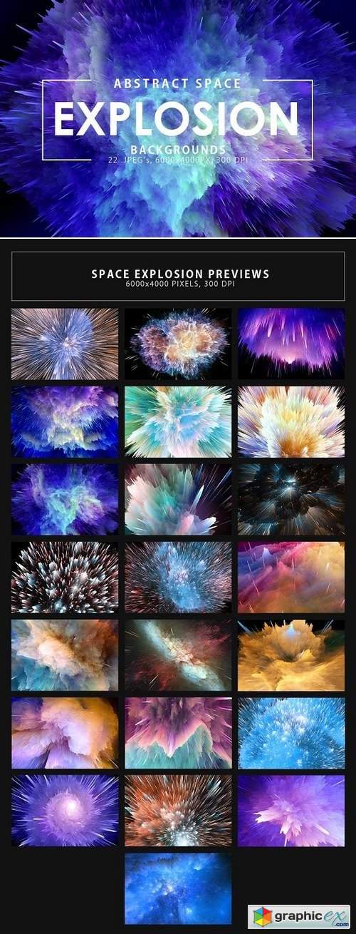 Space Explosion Backgrounds