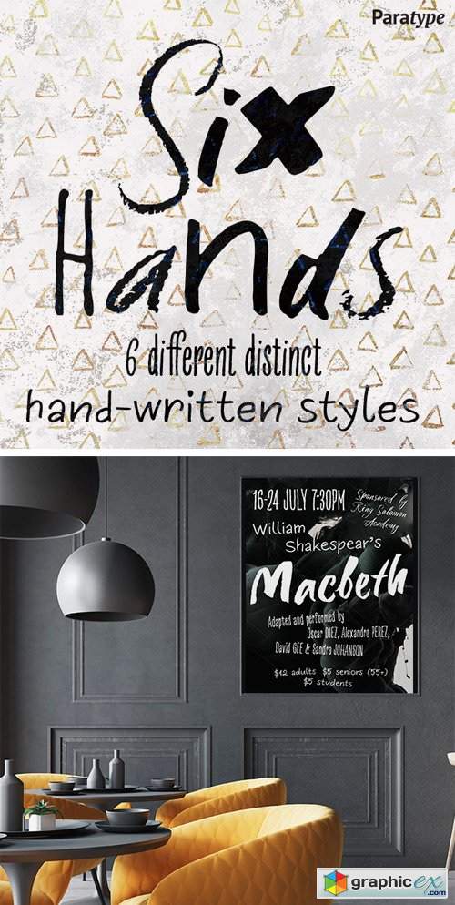 Six Hands Font Family