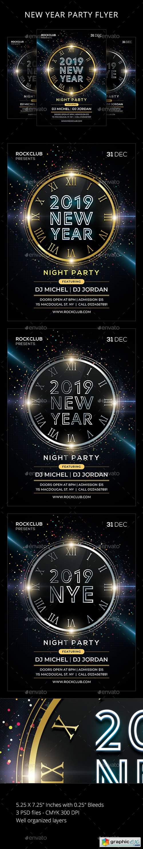 New Year Party Flyer 22855602