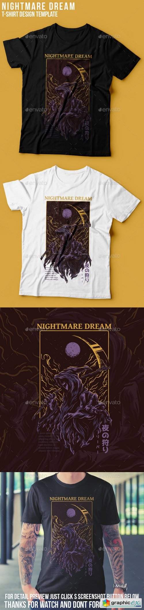 Nightmare Dream T-Shirt Design