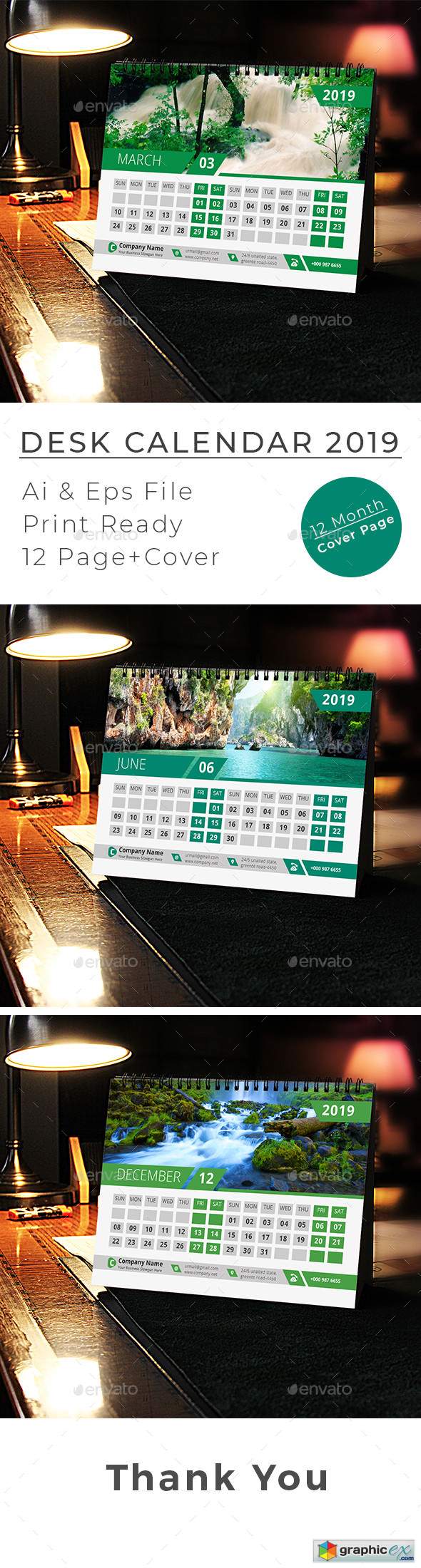 2019 Desk Calendar 22870788