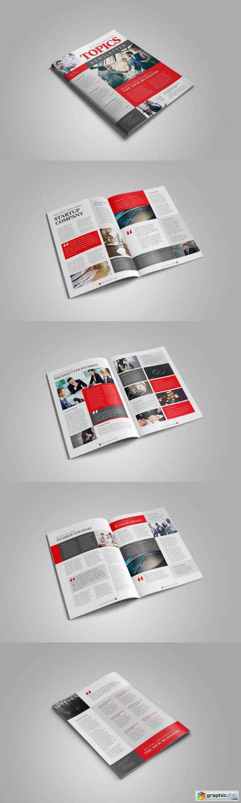 Business Newsletter Template Design