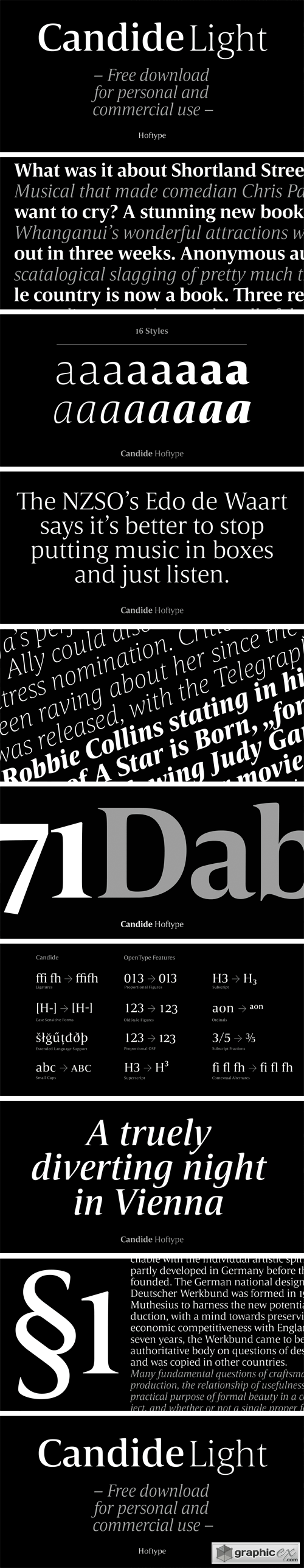 Candide Font Family