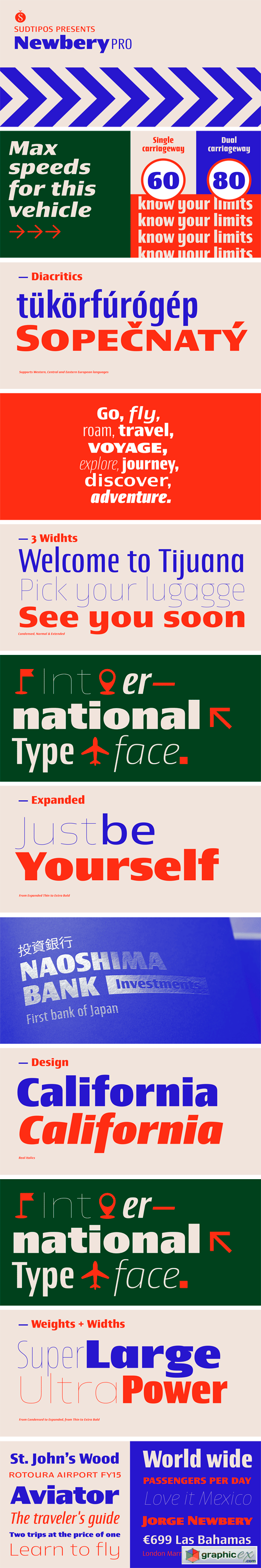 Newbery Sans Pro Font Family - 126 Styles!
