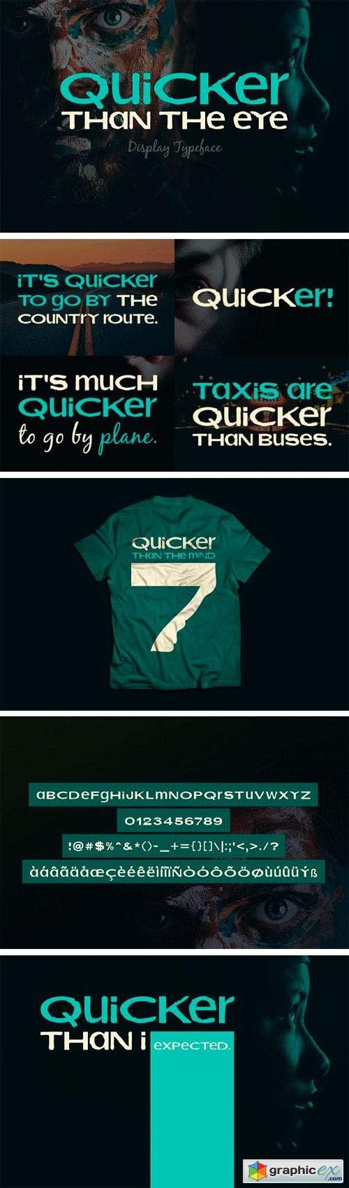 Quicker Than The Eye Typeface