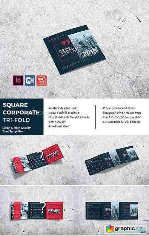 Square Corporate Tri-Fold