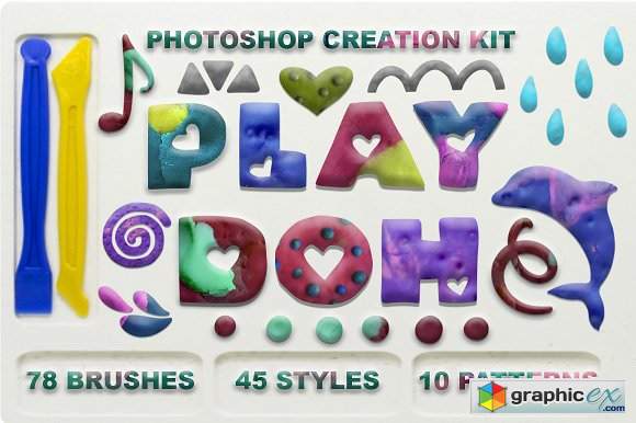 Play Doh Photoshop creation kit