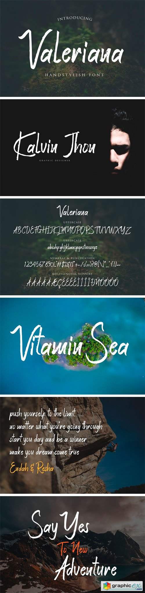 Valeriana Handstylish Font