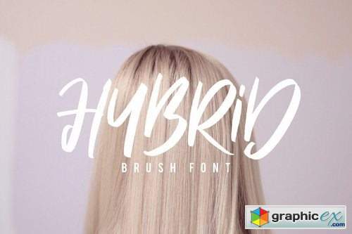 Hybrid Brush Font