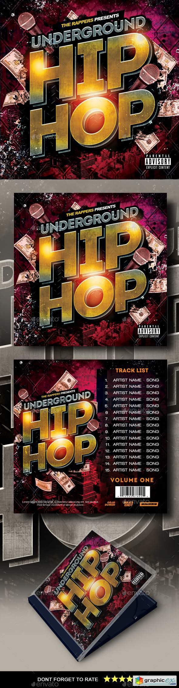 Hip Hop Mixtape Cover