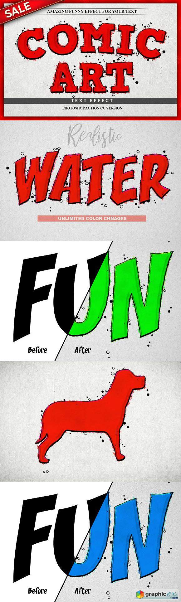 Funny Text Effect Photoshop Action