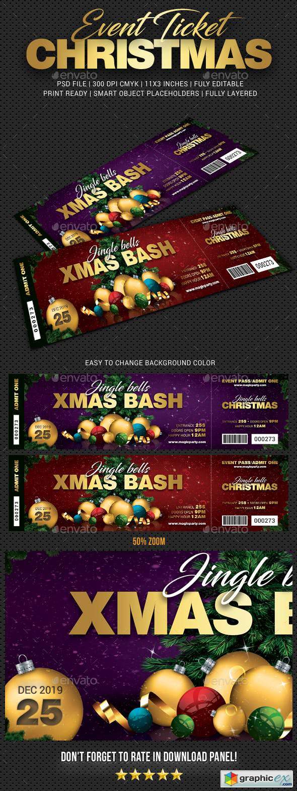 Xmas Bash Party Event Ticket