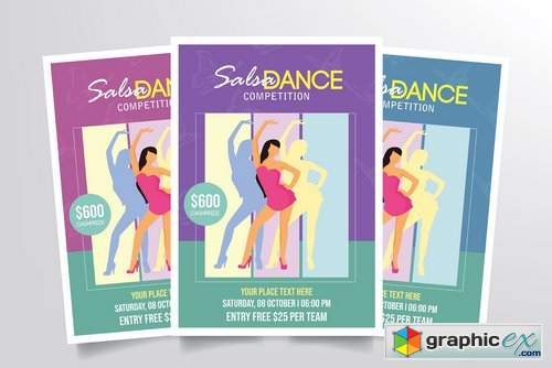 Salsa Dance Competition Flyer