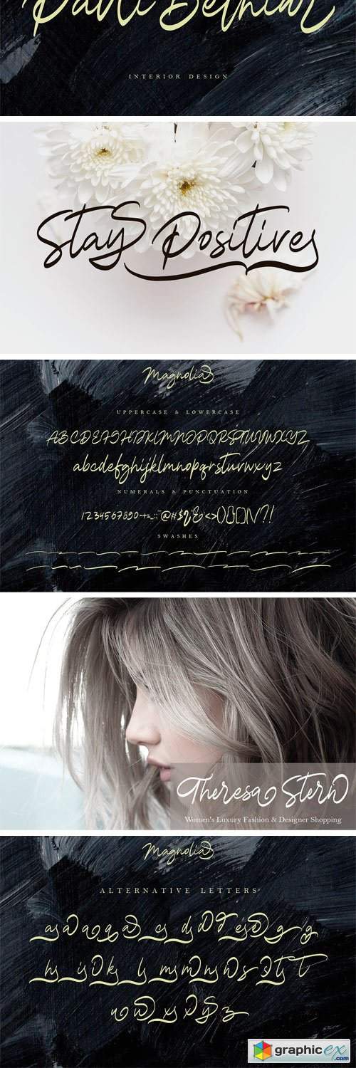 Magnolia Calligraphy Font